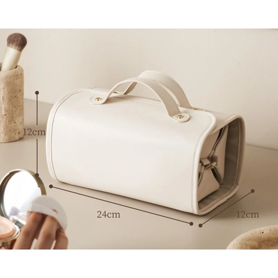 Folding makeup bag large