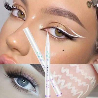 Matte White Eyeliner Liquid Pen Lying Silkworm Pencil Brig..