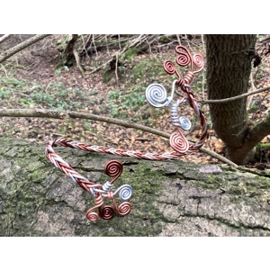 Copper whirl armlet