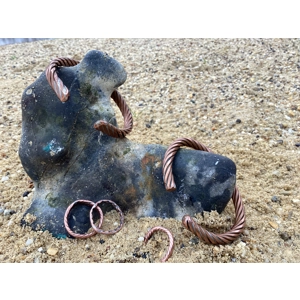 Terra Tortum: copper coil bracelet