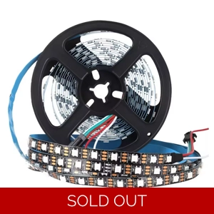 Ruban LED adressable RGB 5V - 5m - 60 LEDs/m IP67