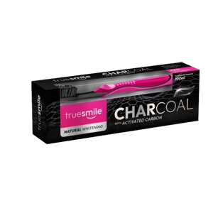 TRUESMILE TOOTHBRUSH & TOOTHPASTE 100ML CHARCOAL NATURAL WHITENING