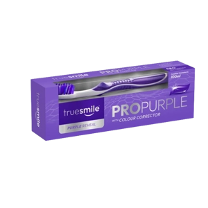TRUESMILE TOOTHBRUSH & TOOTHPASTE 100ML PRO PURPLE COLOUR CORRECTOR