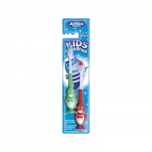 ACTIVE TOOTHBRUSH KIDS QUICKBRUSH 3-6 YEARS 2PK