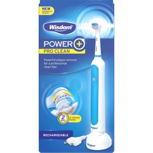WISDOM POWER+ PRO CLEAN RECHARGEABLE TOOTHBRUSH