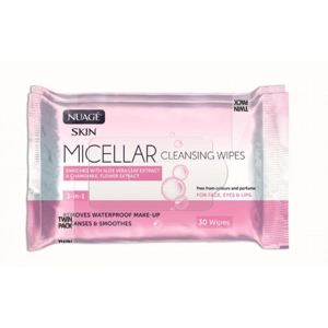 NUAGE MICELLAR CLEANSING WIPES 2PK 20'S