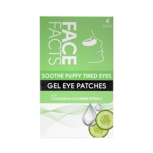 FACE FACTS GEL EYE PATCHES 4PK SOOTHE PUFFY TIRED EYES