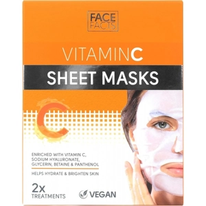 FACE FACTS VITAMIN C SHEET MASK 2PK