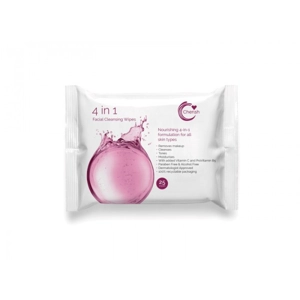 CHERISH CLEANSING FACIAL WIPES 25'S 4IN1