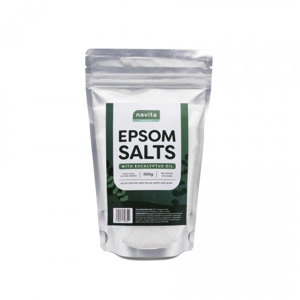 NAVITA NATURAL EPSOM SALTS 500G WITH EUCALYPTUS OIL
