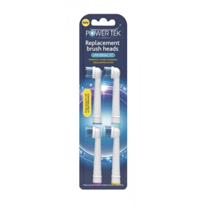 POWER TEK REPLACEMENT BRUSH HEADS 4'S