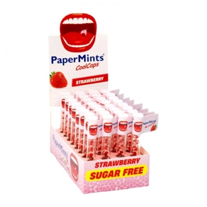 PAPERMINTS COOL CAPS 18'S STRAWBERRY