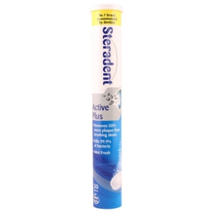 STERADENT TABLETS 30'S ACTIVE PLUS