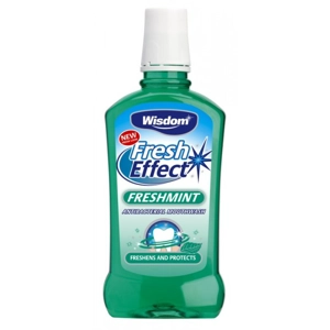 WISDOM FRESH EFFECT ANTI-BAC MOUTHWASH 500ML FRESHMINT