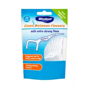 WISDOM CLEAN BETWEEN FLOSSERS 30'S