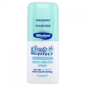 Wisdom Fresh Effect Fresh Breath Spray gives you instant minty fresh breath for lasting fresh breath