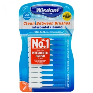 WISDOM CLEAN BETWEEN INTERDENTAL BRUSHES FINE