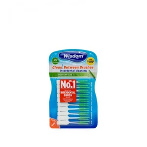 WISDOM CLEAN BETWEEN INTERDENTAL BRUSHES MEDIUM