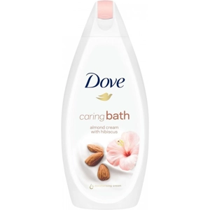DOVE CARING BATH 450ML ALMOND CREME WITH HIBISCUS