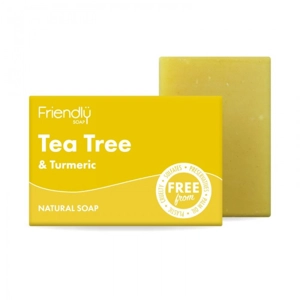 FRIENDLY BAR SOAP 95G TEA TREE & TURMERIC