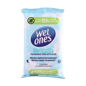 WET ONES ANTI-BAC HAND WIPES 12'S BE GENTLE SENSITIVE