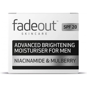 FADEOUT SKINCARE 50ML ADVANCED BRIGHTENING MOISTURISER FOR MEN SPF20