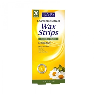 BF HAIR REMOVER WAX STRIPS 20'S LEGS & BODY CHAMOMILE EXTRACT
