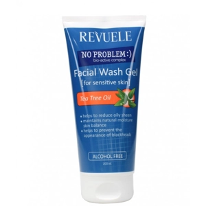 REVUELE NO PROBLEM FACIAL WASH GEL 200ML WITH TEA TREE OIL