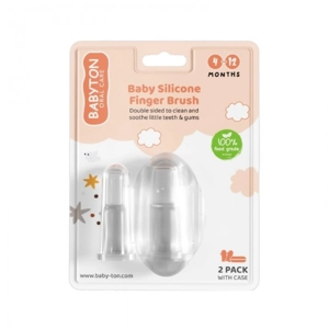 BABYTON ORAL CARE BABY SILICONE FINGER BRUSH