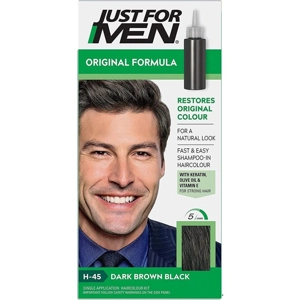 JUST FOR MEN HAIR COLOUR DARK BROWN BLACK H45