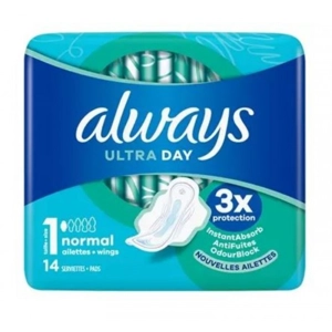 ALWAYS ULTRA SANITARY PADS NORMAL PLUS 14'S