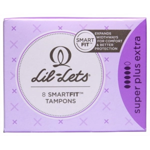 LIL-LETS TAMPONS SUPER PLUS EXTRA 8'S
