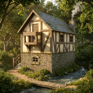 The Old Mill House 16mm Scale