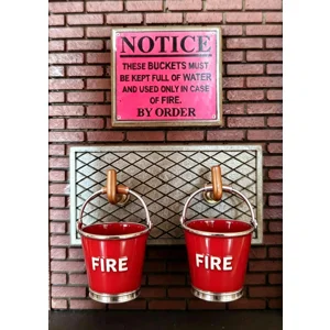 2 x Fire Buckets Kit G Scale & LGB