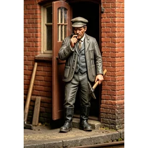 Platelayer Smoking Figure 16mm Scale