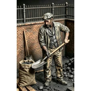 Coal Yard Worker 3 Figure 16mm Scale