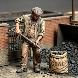 Coal Yard Worker 2 Figure 16mm Scale