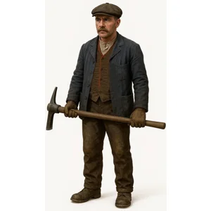 Platelayer With Pick Hammer Figure G Scale & LGB