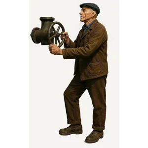 Water Tower Operator Figure G Scale & LGB
