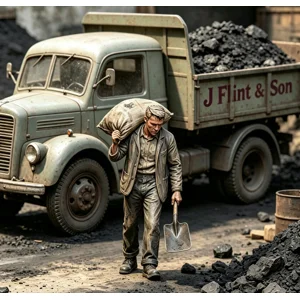 Coal Yard Worker 4 Figure G Scale & LGB
