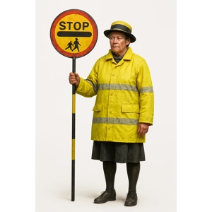 School Crossing Patrol Lady Figure 16mm Scale