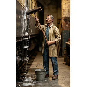 Train Washer Figure G Scale & LGB