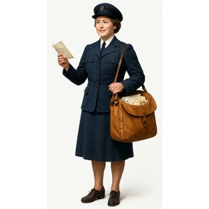 Post Woman Figure 16mm Scale