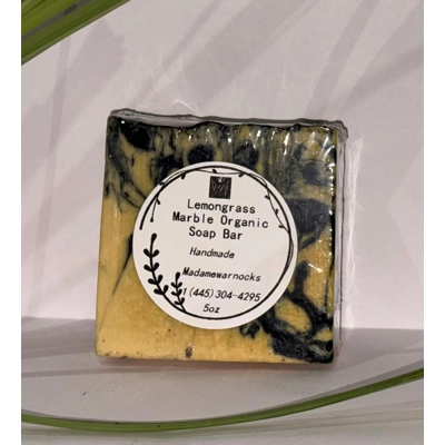 Lemongrass Marble organic soap bar