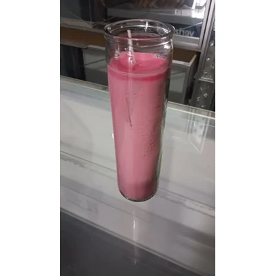 1 8" Prayer Candle Jar Pink