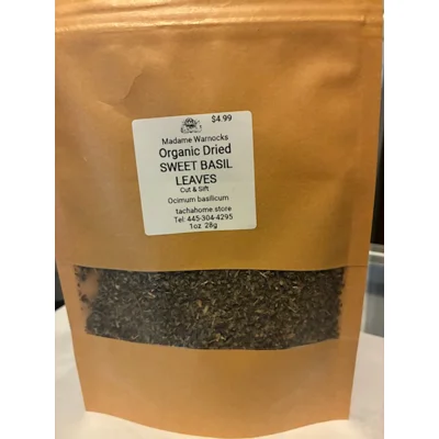Organic Dried Basil Cut/ Sifted