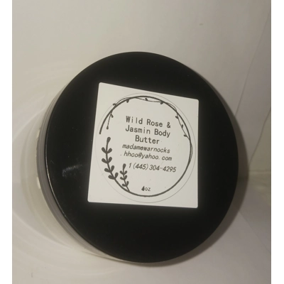 4oz Wild Rose & Jasmine Organic Body butter