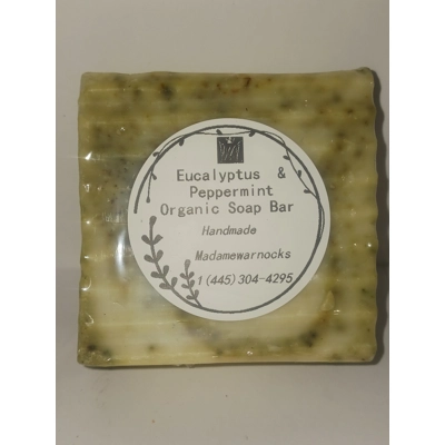 4.5oz Eucalyptus & Peppermint Organic soap bar