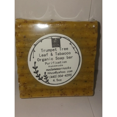 Trumpet Tree Leaves & Tobacco Organic Soap Bar
