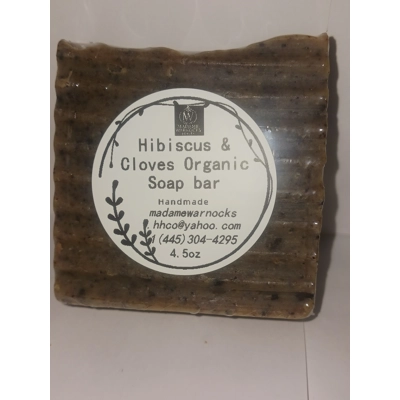 4.5oz Hibiscus & Clove Organic Soap Bar